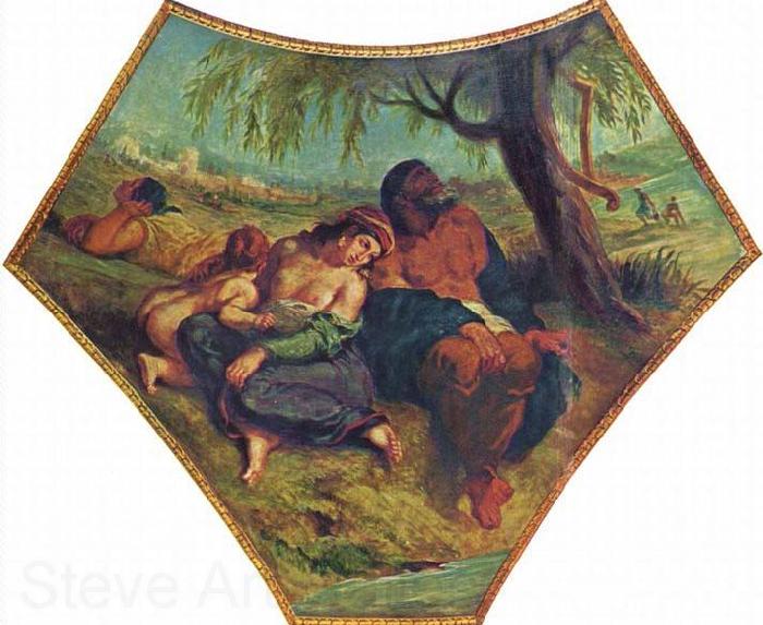 Eugene Delacroix Babylonische Gefangenschaft Norge oil painting art